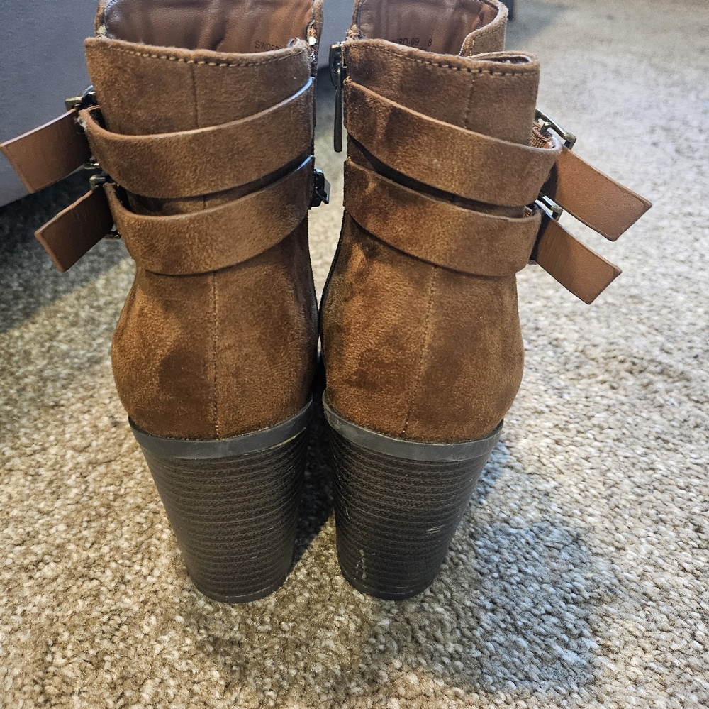 Cognac Ankle Booties